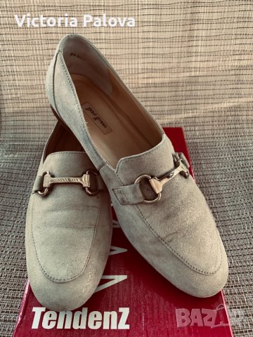 Удобни леко златисти обувки-лоуфъри PAUL GREEN, снимка 7 - Дамски ежедневни обувки - 36865563