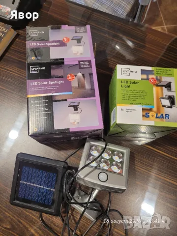 соларни LED прожектори със сензор за движение (LED Solar Spotlight) 