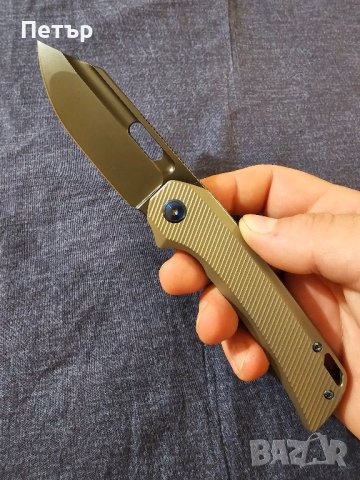 BEKETEN Overlord Dinosaur М390 с DLC покритие, титан, керамични лагери.. , снимка 2 - Ножове - 42400646