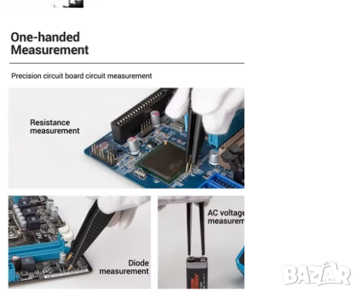 FNIRSI LC1020E Прецизен цифров LCR ESR тестер, снимка 3 - Друга електроника - 51887757