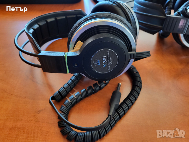 AKG K340 слушалки !!!ЗЕЛЕН драйвер неутрален бас, снимка 4 - Слушалки и портативни колонки - 44740516