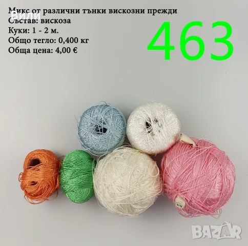 Евтини прежди в малки количества - нови и остатъци , снимка 7 - Други - 52042623