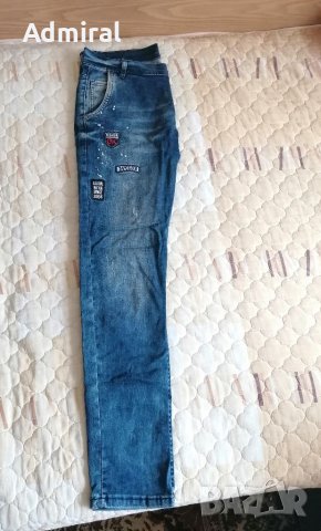 Мъжки стилни дънки с пръскана боя, снимка 6 - Дънки - 38296403