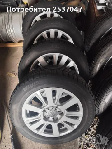 4бр гуми PIRELLI с джанти за AUDI 225/55R16, снимка 1 - Гуми и джанти - 49206446