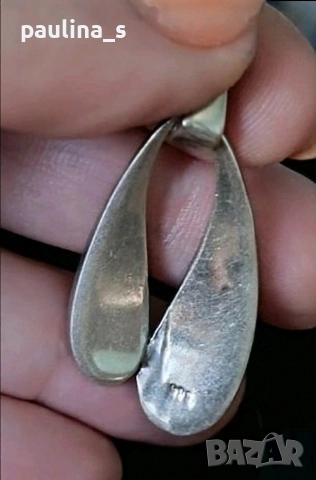 Две сребърни висулки / Педантив / Марково сребърно сърце "Follie Follie" Show и със седеф, снимка 11 - Колиета, медальони, синджири - 32733353