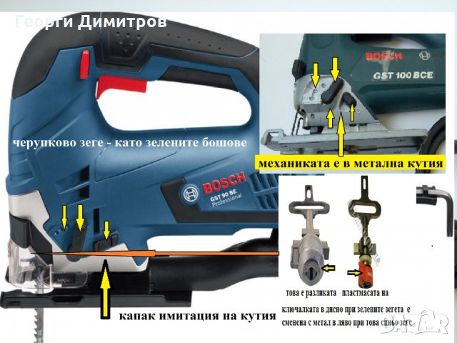 зеге BOSCH GST100BСE - професионално, 1998Г. Швейцария, отлично и малко съвети от опит, снимка 11 - Други инструменти - 30804685