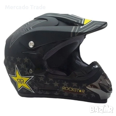 Каска за мотор, Кросова, S и M размер, Черен , снимка 2 - Аксесоари и консумативи - 50577695