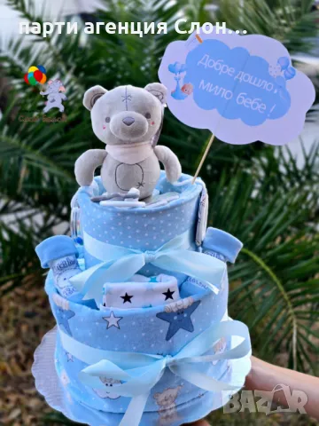 Торти от памперси, снимка 4 - Пелени, памперси - 47883512