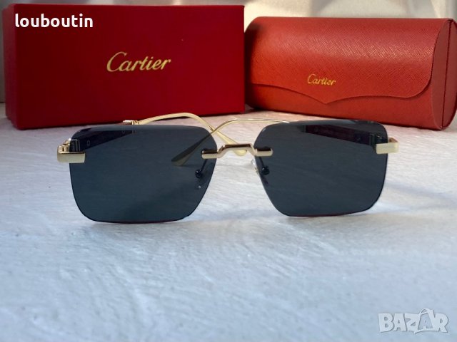 Cartier мъжки слънчеви очила с дървени дръжки, снимка 4 - Слънчеви и диоптрични очила - 42796957