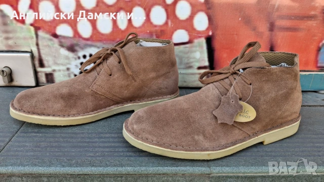 Английски Мъжки Кларкови Обувки Естествен велур , снимка 7 - Ежедневни обувки - 54125257