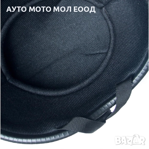 Ретро каска за Мотор тип канче - Черен Мат, снимка 6 - Аксесоари и консумативи - 51434111