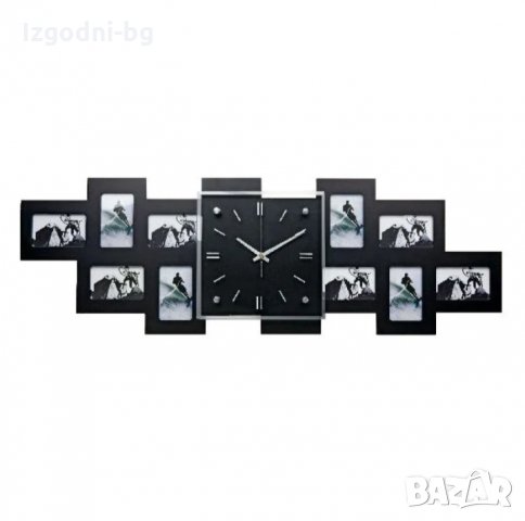  Романтичен подарък! Немски стенен часовник с 10 снимки, снимка 2 - Стенни часовници - 31459037