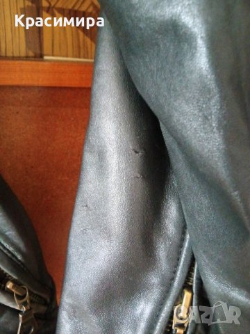 Кожено яке страхотно, снимка 5 - Якета - 42859156