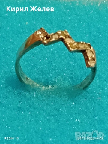 Ажурен АРТ МОДЕЛ сребърен пръстен с миниатюрни цирконий 34114, снимка 7 - Пръстени - 52641044