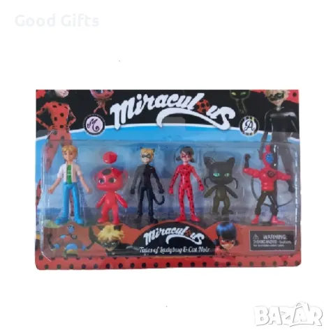 Комплект 6 броя фигурки Калинката и Черния котарак, Тики и Плаг, снимка 2 - Фигурки - 48936474