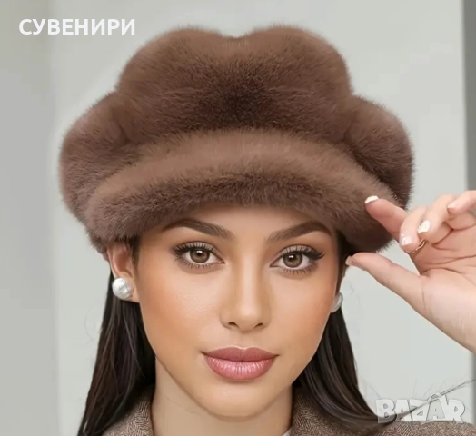 Топла дамска шапка, снимка 6 - Шапки - 52905174