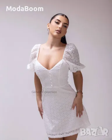 Бяла дамска рокля , снимка 4 - Рокли - 48712644