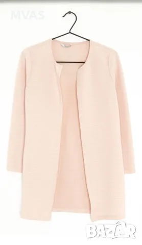 Нова дамска лятна наметка жилетка сако XS S M Розова черна, снимка 3 - Сака - 49418922