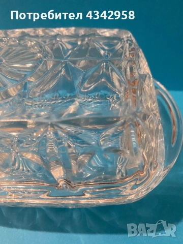 Henkel.France. Съд за масло. Кристал., снимка 3 - Кутии за храна - 52513167