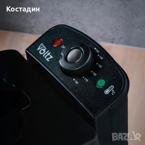 Фритюрник Voltz, 2000W, 2л./ 3л., демонтиращ се съд, капак и филтър,инокс, 2 ГОДИНИ ГАРАНЦИЯ, снимка 5 - Фритюрници - 52459987