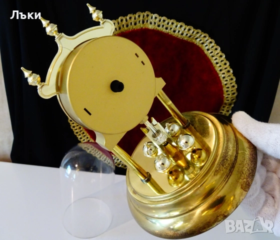 Немски настолен часовник с купол Trenkle. , снимка 6 - Антикварни и старинни предмети - 51800597