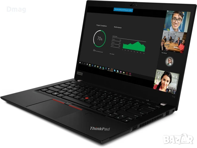 14" ThinkPad T14 / AMD Ryzen 5 PRO / 16GB / 256GB SSD / Win Pro, снимка 4 - Лаптопи за работа - 51377366
