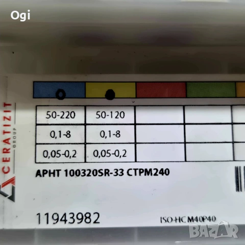 Твърдосплавни пластини, CERATIZIT , снимка 6 - Стругове - 54171899
