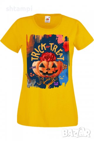 Дамска тениска Halloween 10,Halloween,Хелоуин,Празник,Забавление,Изненада,Обичаи,, снимка 10 - Тениски - 38146651