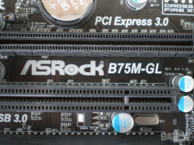 Дънна платка ASRock B75M-GL LGA 1155, снимка 2 - Дънни платки - 54070834