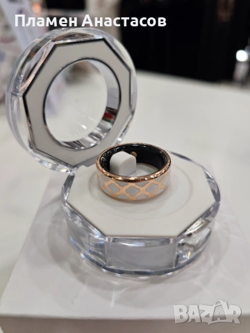 Дамски смарт пръстен – фитнес и здравен тракер с пулс, кръвно, SpO₂, сън и крачкомер, IP68, снимка 8 - Смарт гривни - 53280936