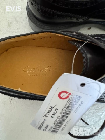 Мъжки кожени обувки Galieti Italy – НОВИ 👞, снимка 3 - Официални обувки - 50655030