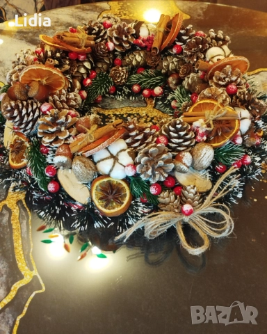 Красив Коледен венец, снимка 4 - Декорация за дома - 52087106