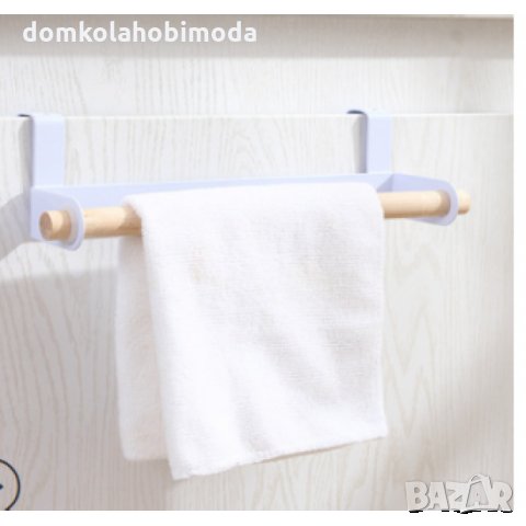 Поставка за хартия и кърпи, Метал и дърво, 23.5x6x6.5см., снимка 5 - Аксесоари за кухня - 34034143