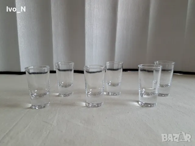 Стъклени чаши за шот / аперитив- 6 бр., снимка 2 - Чаши - 48786942