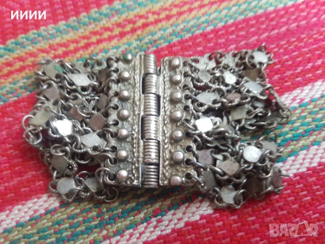 Сребърна гривна верижка възрожденска 