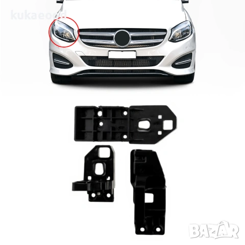 Комплект щипки за захващане на фар Mercedes GLA-Class X156, снимка 3 - Части - 54192158