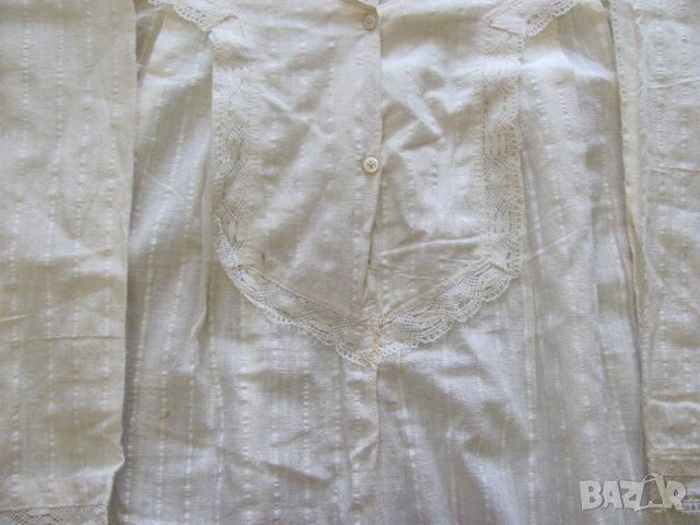 19 век Фолк Арт Женска Кенарена Риза, снимка 3 - Антикварни и старинни предмети - 35410599