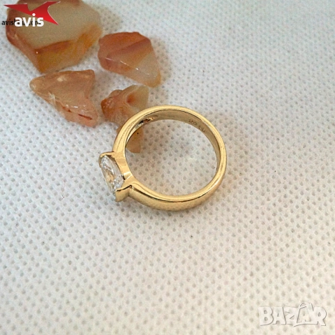 Пръстен с 14К златно покритие 224831, снимка 3 - Пръстени - 52904241