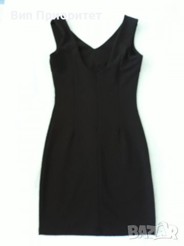 Черна официална скъпа рокля със сегмент-изкуство. Къса и сексапилна , елегантна, с цип на гърба,нова, снимка 6 - Рокли - 37264710