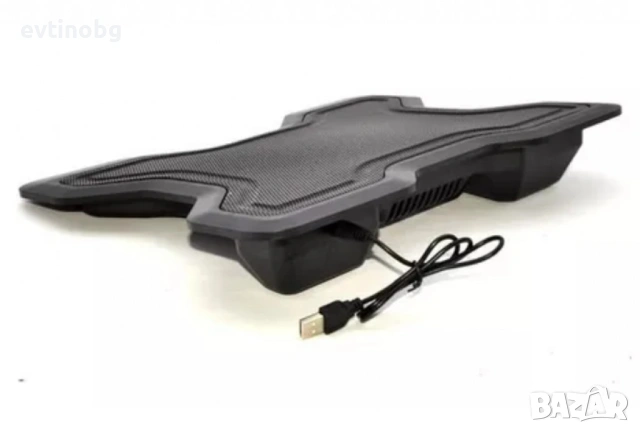 Охладител за лаптоп – Мощно охлаждане с безшумен вентилатор и RGB ефект, снимка 3 - Друга електроника - 53926762