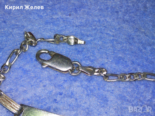 ПРЕКРАСНА ИТАЛИАНСКА СРЕБЪРНА ГРИВНА СРЕБРО 925 ITALY с БЯЛА ПОЗЛАТА 43202, снимка 9 - Гривни - 44692775