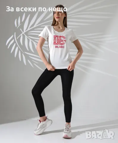 Dolce&Gabbana Дамска Тениска👚Дамска Блуза С Къс Ръкав Долче И Габана - Налични Различни Цветове, снимка 6 - Тениски - 48932285