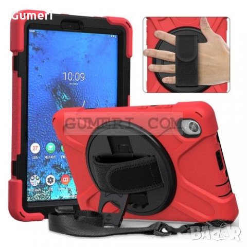 Lenovo Tab M8 (FHD)   360° Въртящ се Противоударен Калъф Стойка с Презрамка, снимка 2 - Калъфи, кейсове - 31815963