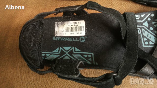 MERRELL Real Leather Размер EUR 41 / UK 8 сандали естествена кожа 94-13-S, снимка 3 - Мъжки сандали - 40722906