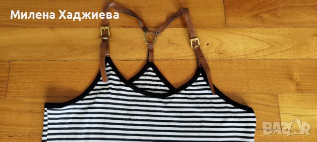 Рокля рае с кожени презрамки, снимка 4 - Рокли - 36923582