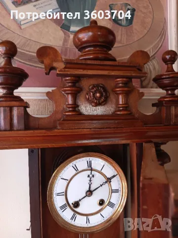 швейцарски стар стени часовник, снимка 4 - Стенни часовници - 47493573