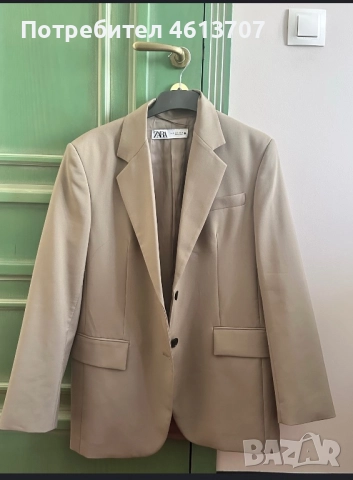 Zara бежов блейзър S