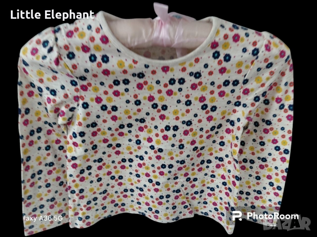 Блузка за 5-6 год мом кафява с цветчета,multicolours,колекция"Flowers",Англия/нова