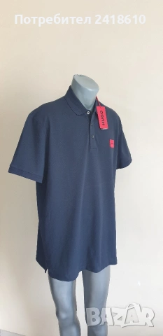 Hugo Boss HUGO Dareso222 Pique Pima Cotton Slim Fit Mens Size 2XL НОВО! ОРИГИНАЛ Мъжка Тениска!, снимка 9 - Тениски - 54022541
