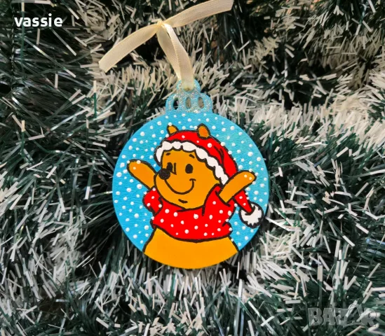Ръчно рисувана коледна играчка